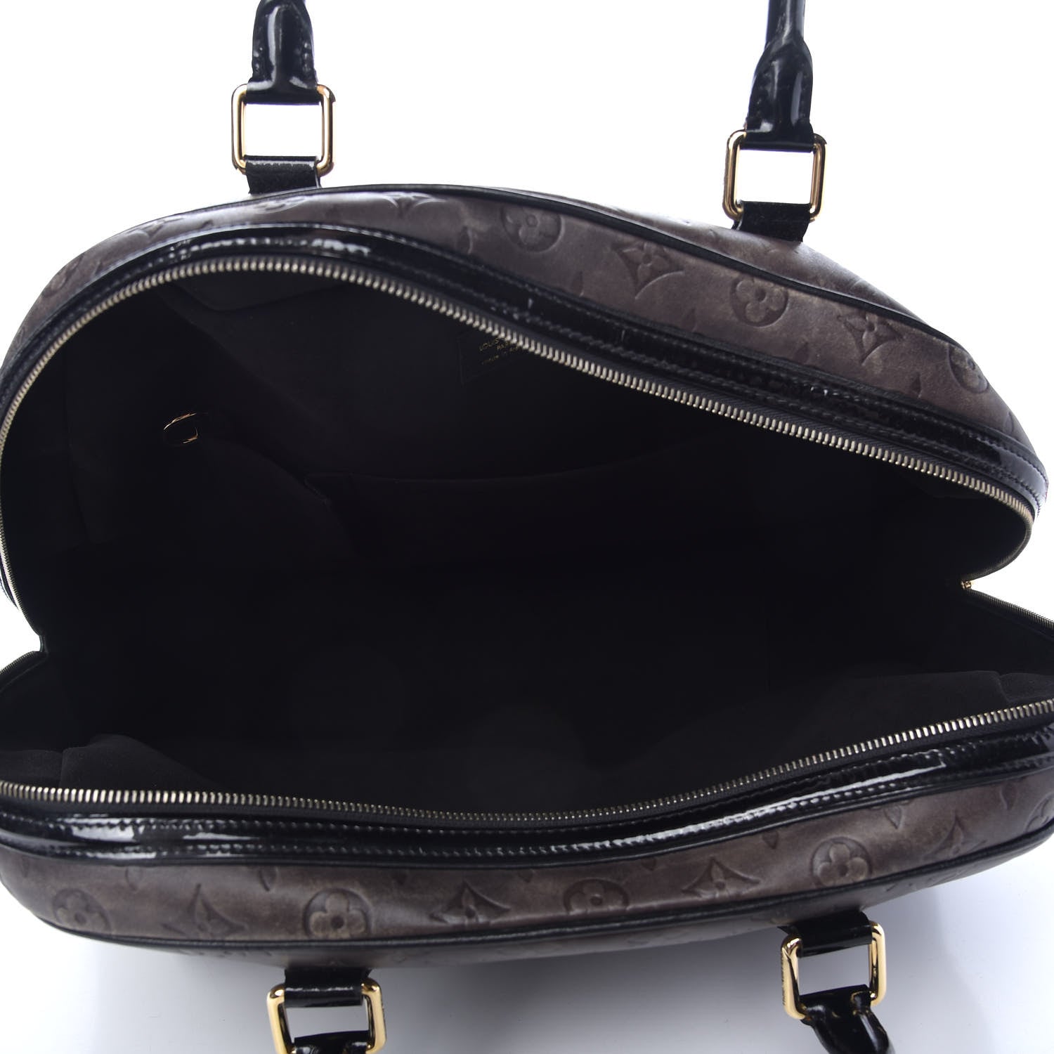 Louis Vuitton Monogram Embossed Cuir Alizee Gris 5 of 9