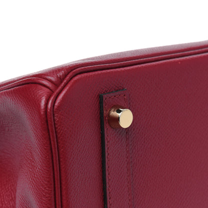 Hermes Epsom Birkin 30 Rouge Grenat 6 of 8