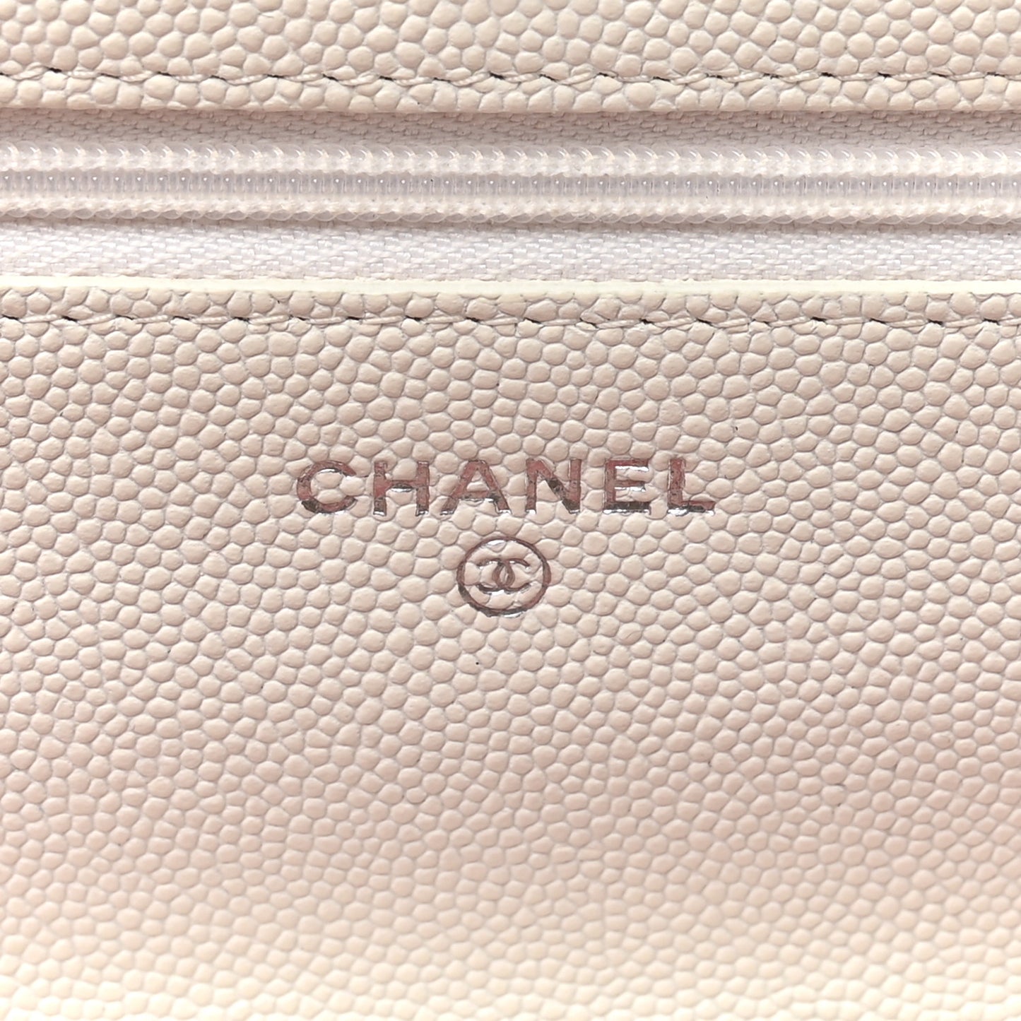 Caviar Quilted Chanel 19 Wallet On Chain WOC White Pink