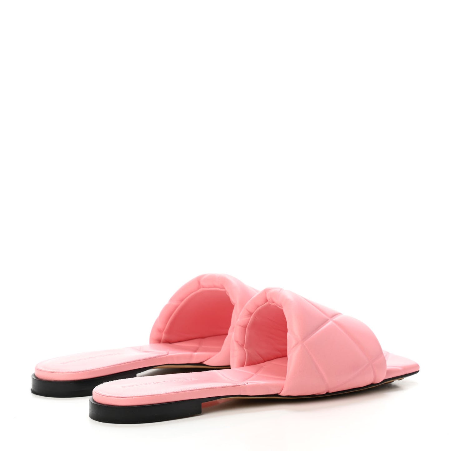 Nappa Quilted Rubber Lido Flat Sandals 39 Blossom
