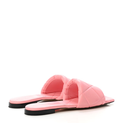 Bottega Veneta Nappa Quilted Rubber Lido Flat Sandals 39 Blossom 3 of 4