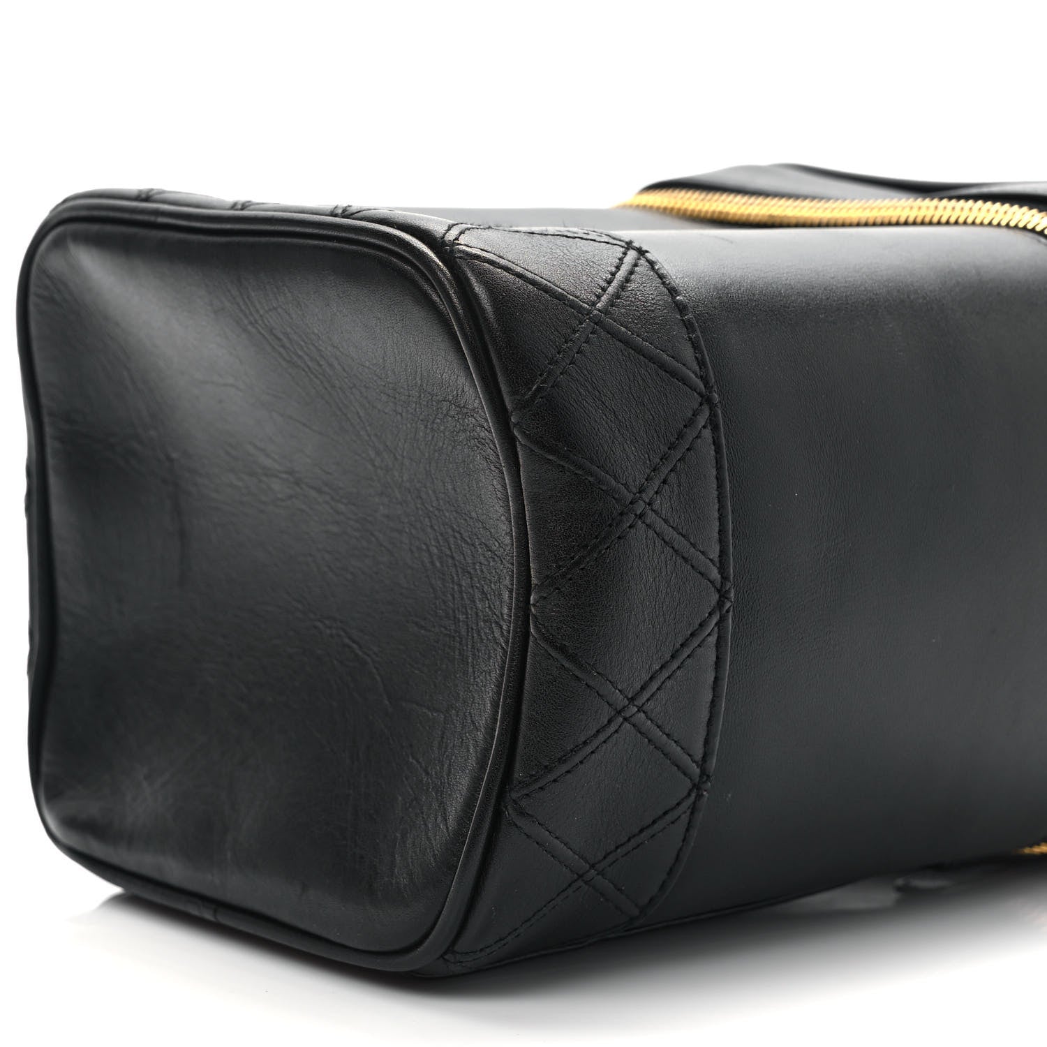 Chanel Lambskin Vanity Cosmetic Case Black 9 of 10