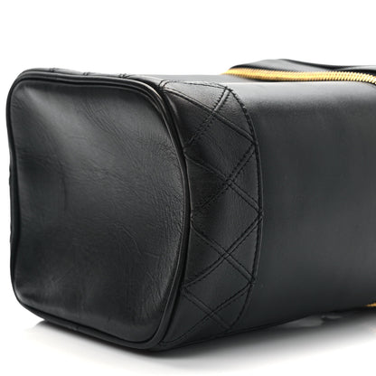 Chanel Lambskin Vanity Cosmetic Case Black 9 of 10