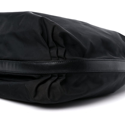 Prada Tessuto Nylon Saffiano Hobo Black 7 of 10