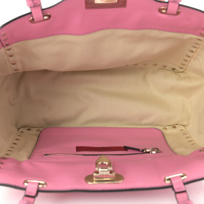Valentino Garavani Vitello Small Rockstud Tote Ninphea 5 of 10