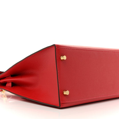 Hermes Epsom Kelly Sellier 28 Rouge Casaque 9 of 15