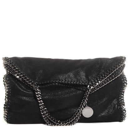 Stella McCartney Shaggy Deer Small Falabella Fold Over Tote Black 1 of 6