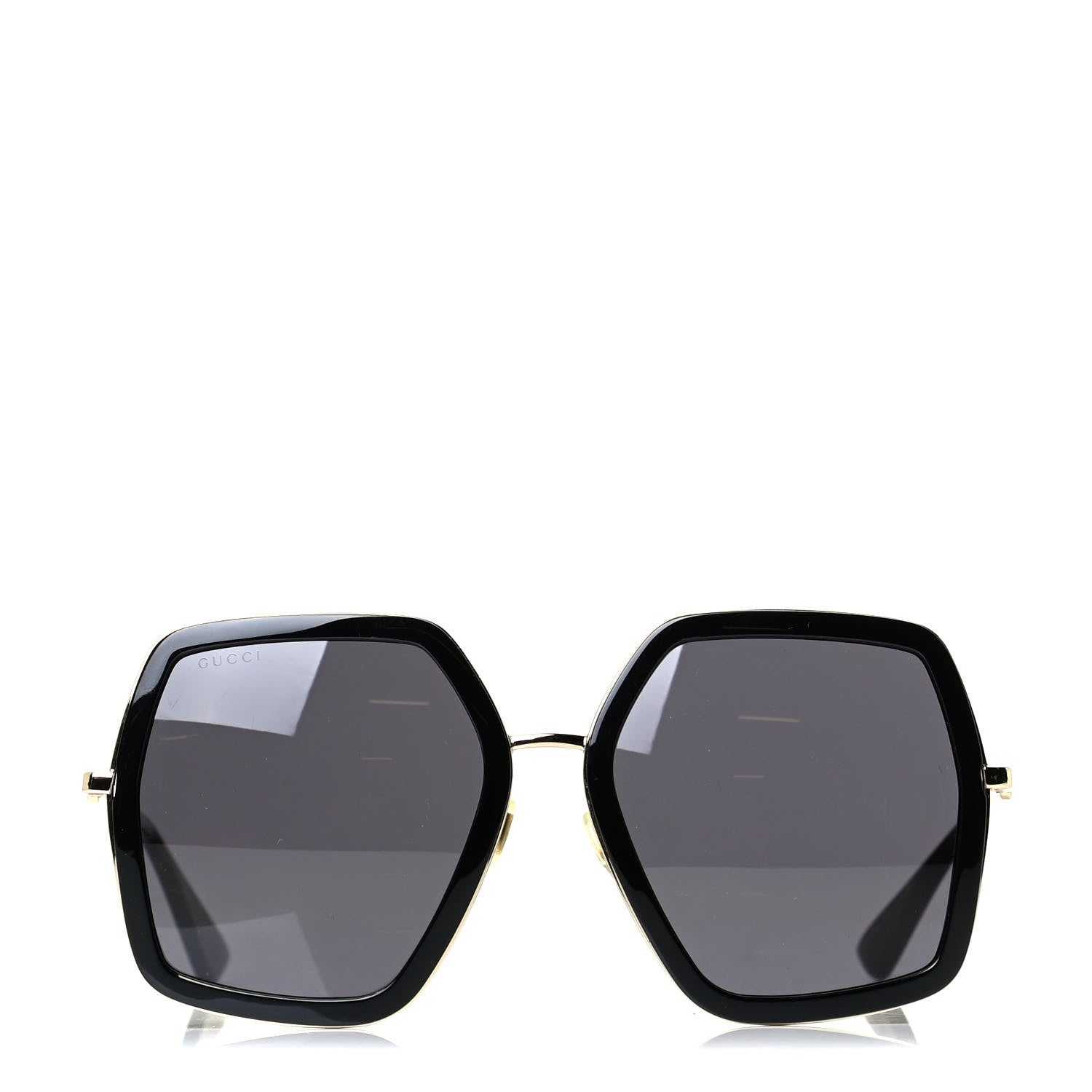 Gucci Acetate Oversize Square Frame GG0106S Sunglasses Black 2 of 5
