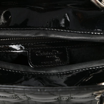 Christian Dior Patent Cannage Large Lady Dior Black 6 of 9