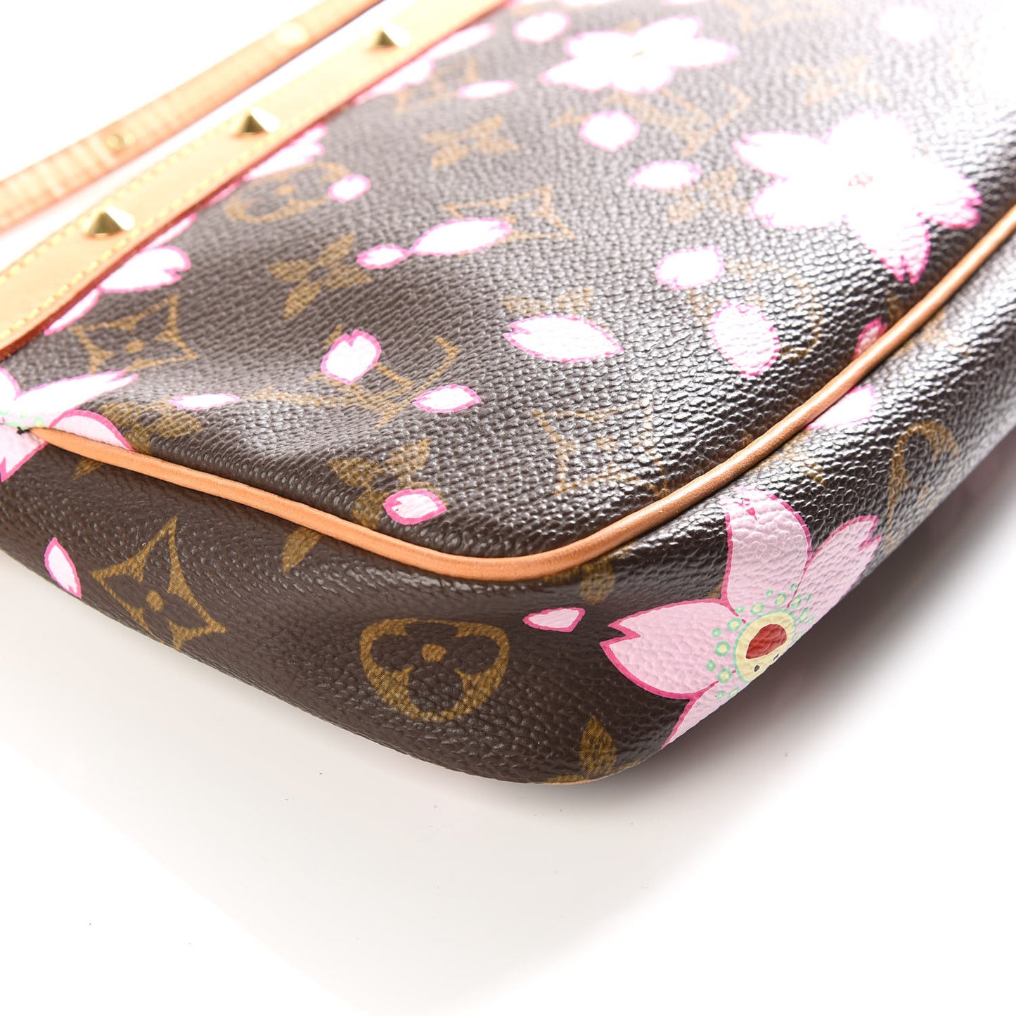 Monogram Cherry Blossom Pochette Accessories Brown