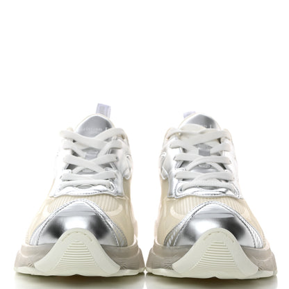 Christian Dior Matte Technical Fabric Mesh Dior Vibe Sneakers 39 White Silver 2 of 10