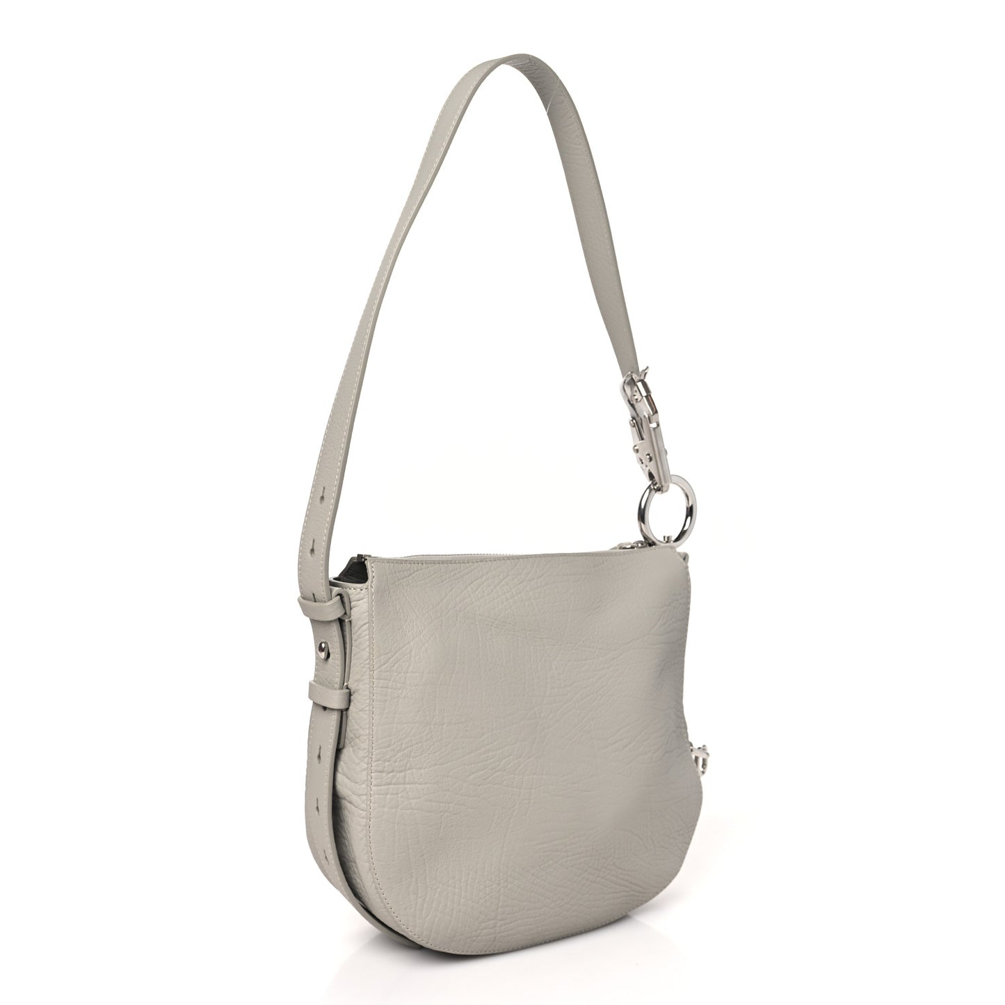 Grainy Calfskin Small Knight Crossbody Bag Hunter