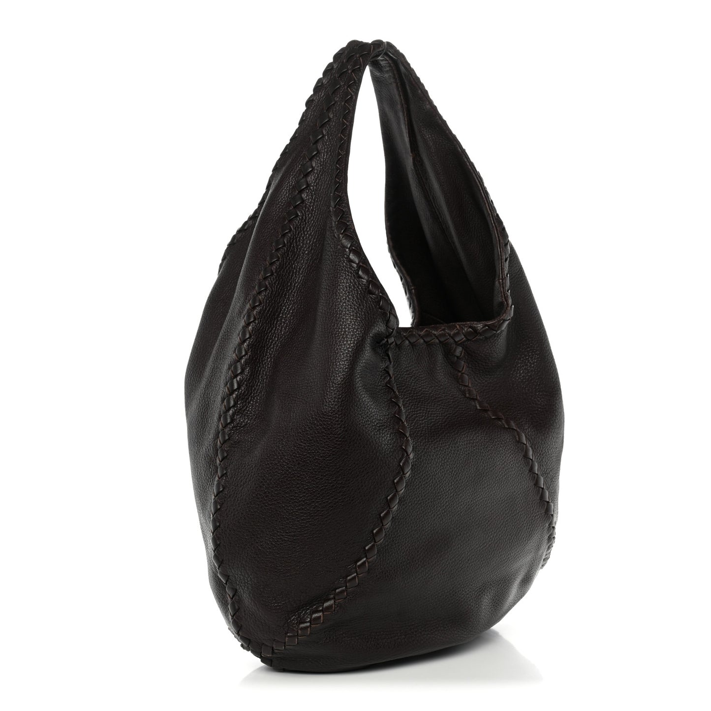 Cervo Deerskin Large Hobo Ebano