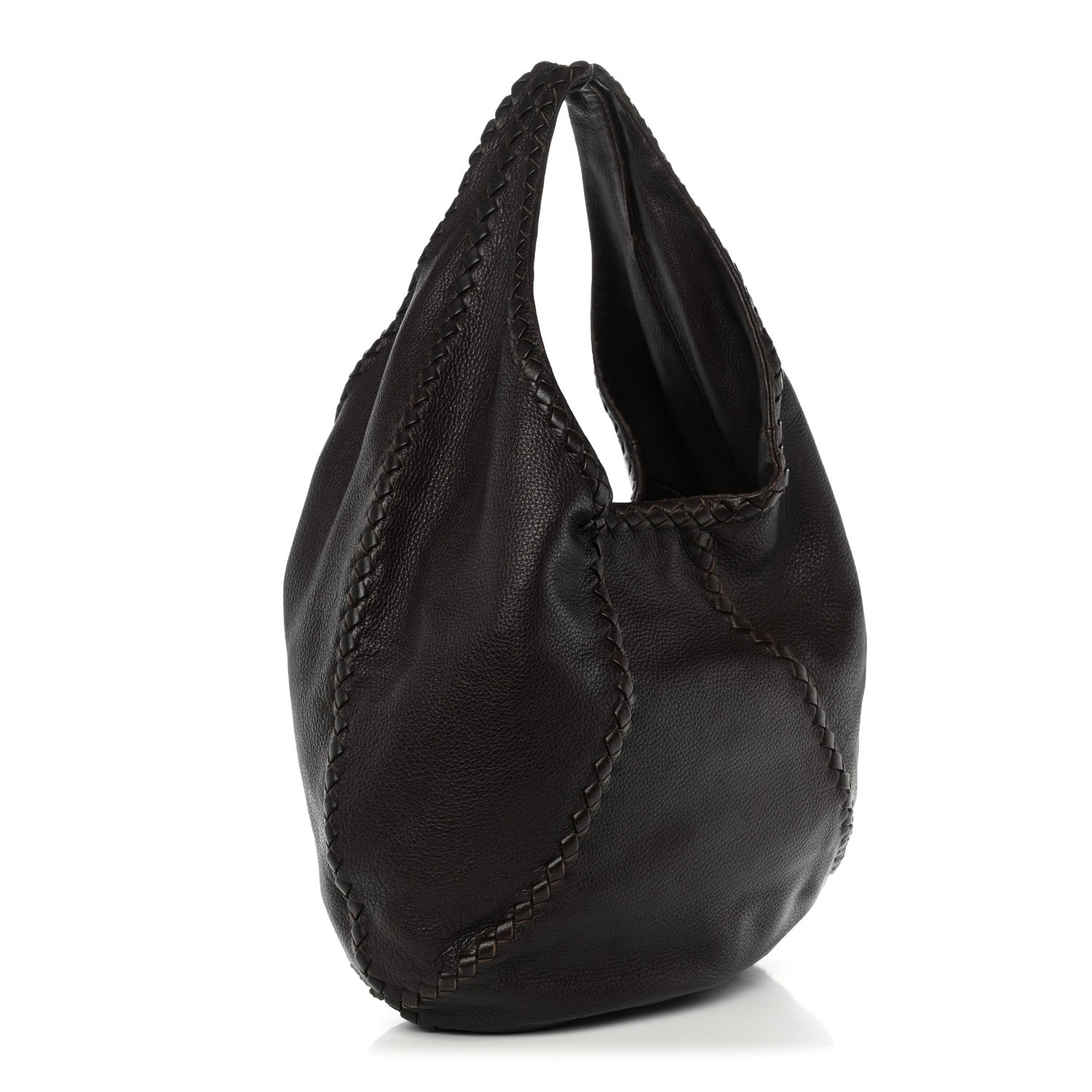 Bottega Veneta Cervo Deerskin Large Hobo Ebano 3 of 13