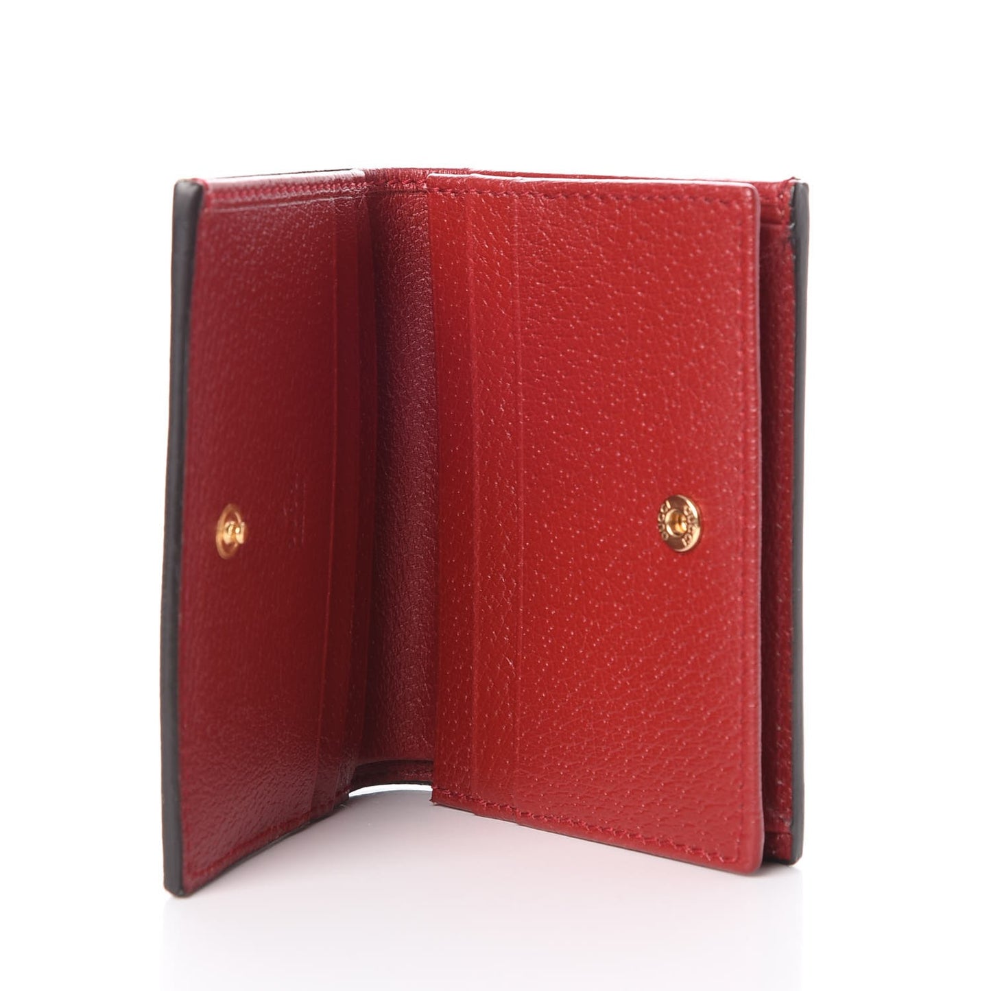 GG Supreme Monogram Tian Card Case Beige Multicolor Red