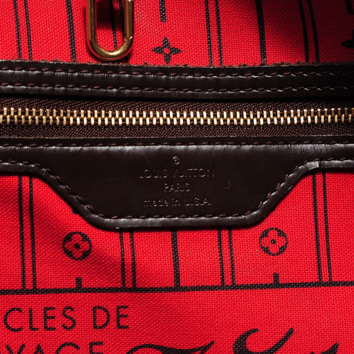 Louis Vuitton Damier Ebene Neverfull GM 5 of 7
