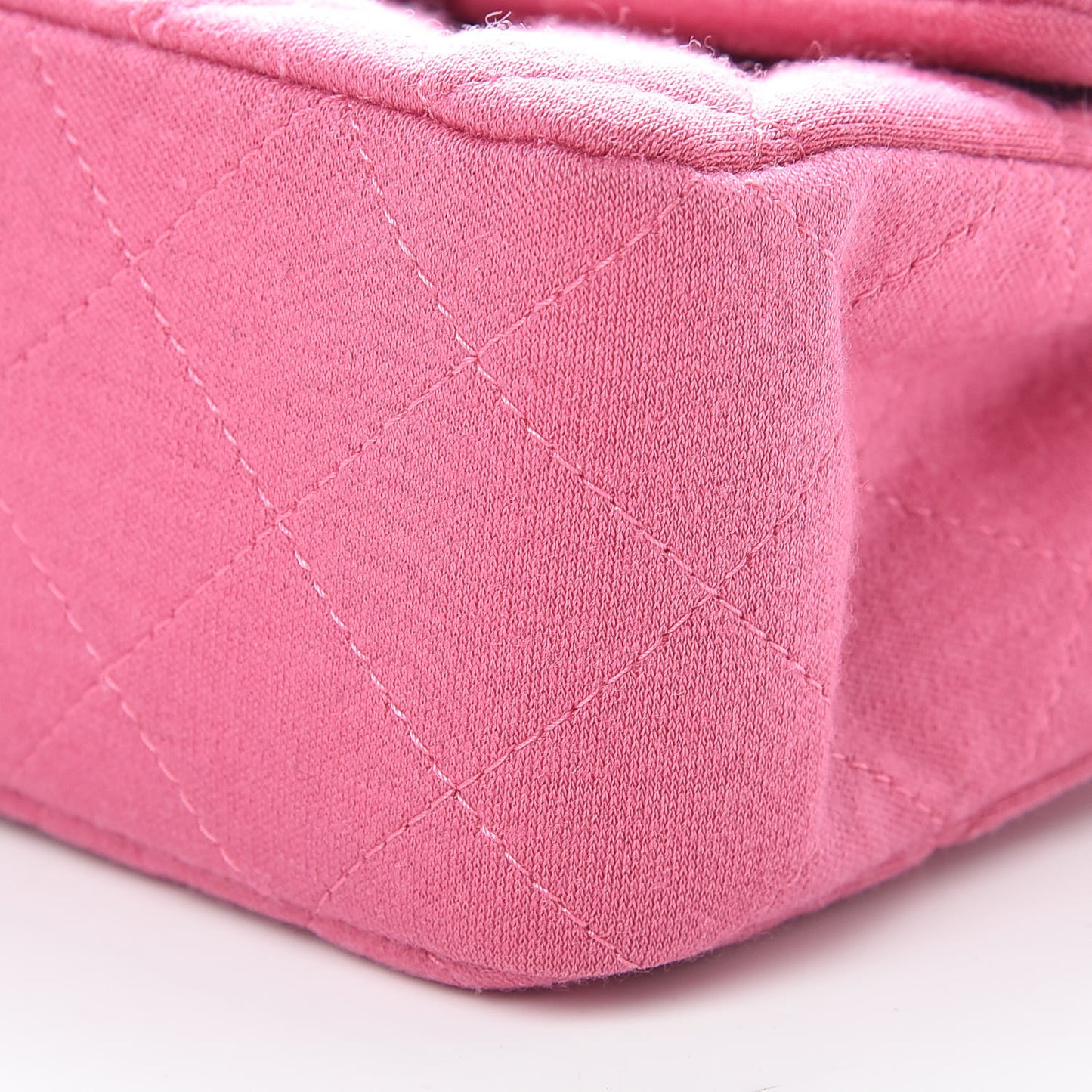 Jersey Quilted Mini Rectangular Flap Pink