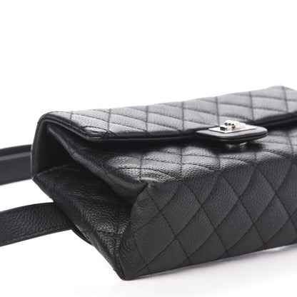 Chanel Grained Calfskin Quilted 2.55 Reissue Flap Belt Bag Clutch Black 8 of 10