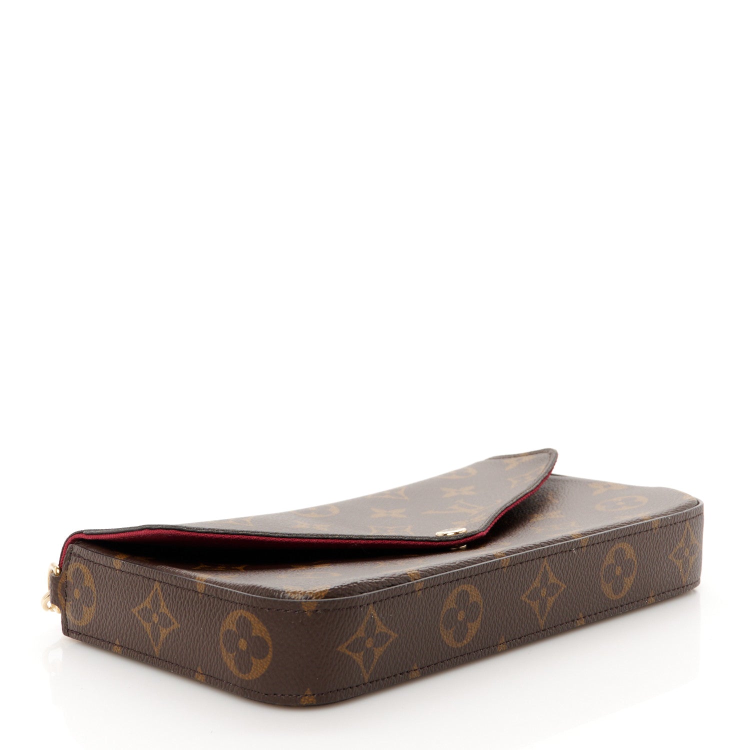 Louis Vuitton Monogram Pochette Felicie Chain Wallet Fuchsia 4 of 9