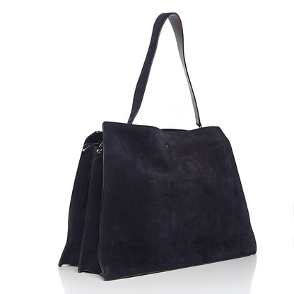 Celine Suede New Shoulder Bag Navy 2 of 8