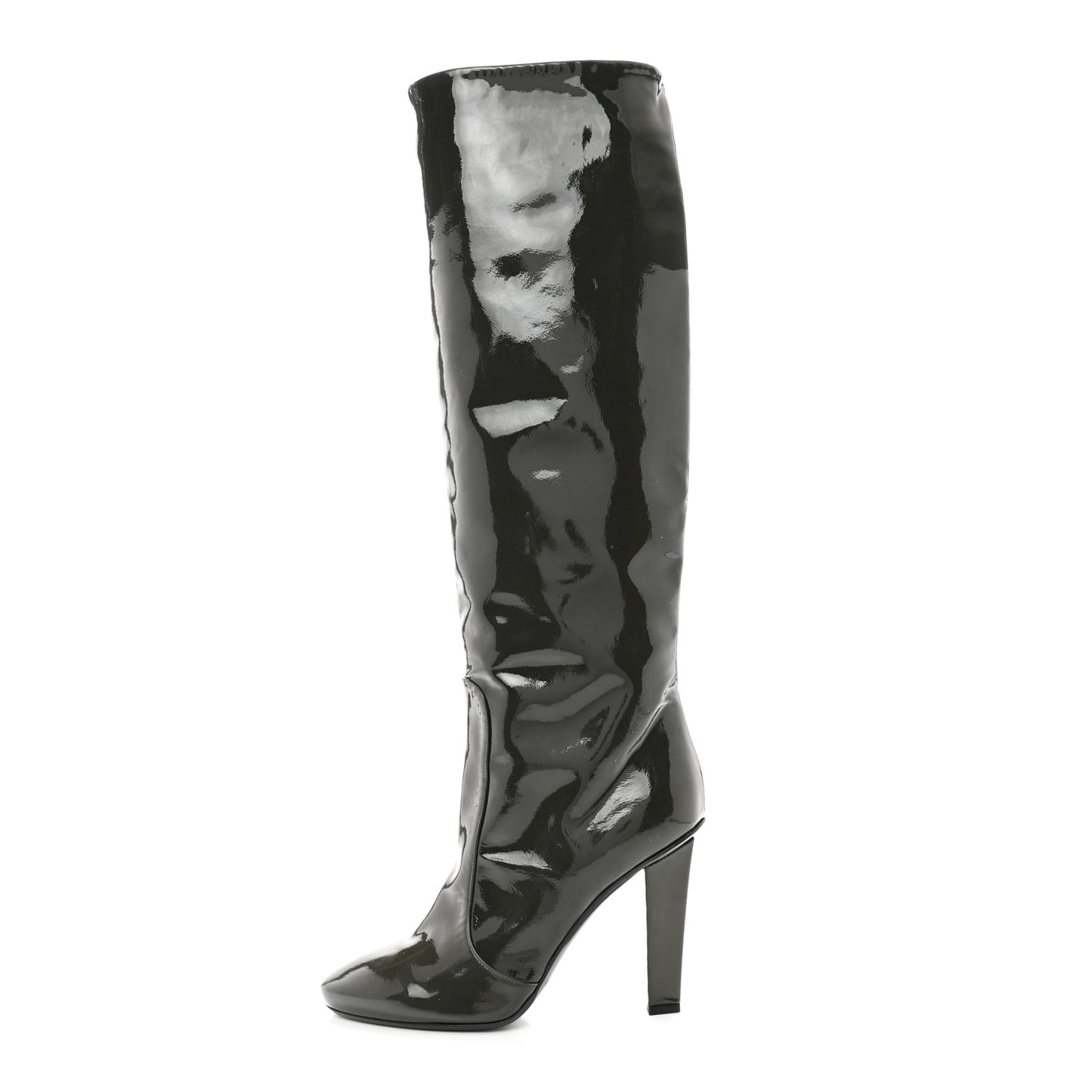 Patent Hallie Tall Boots 37 Black