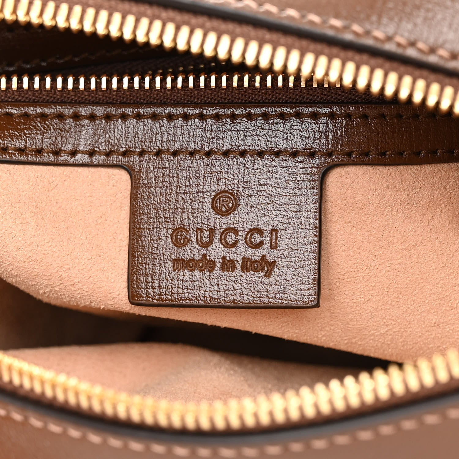 Gucci GG Supreme Monogram Small Horsebit 1955 Shoulder Bag Beige Brown Sugar 6 of 10