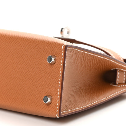 Hermes Epsom Mini Kelly Sellier 20 Gold 10 of 12
