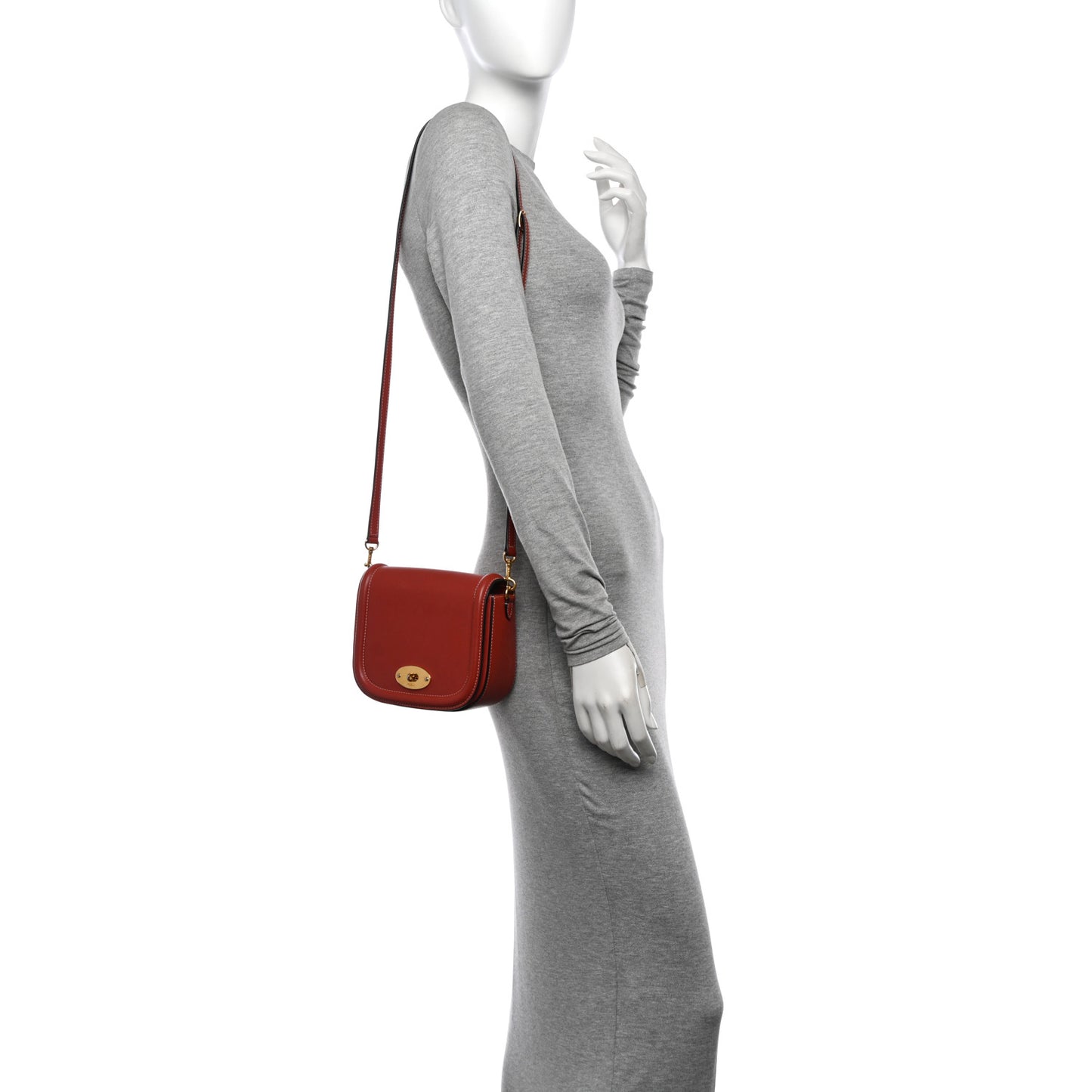 Calfskin Darley Satchel Rust