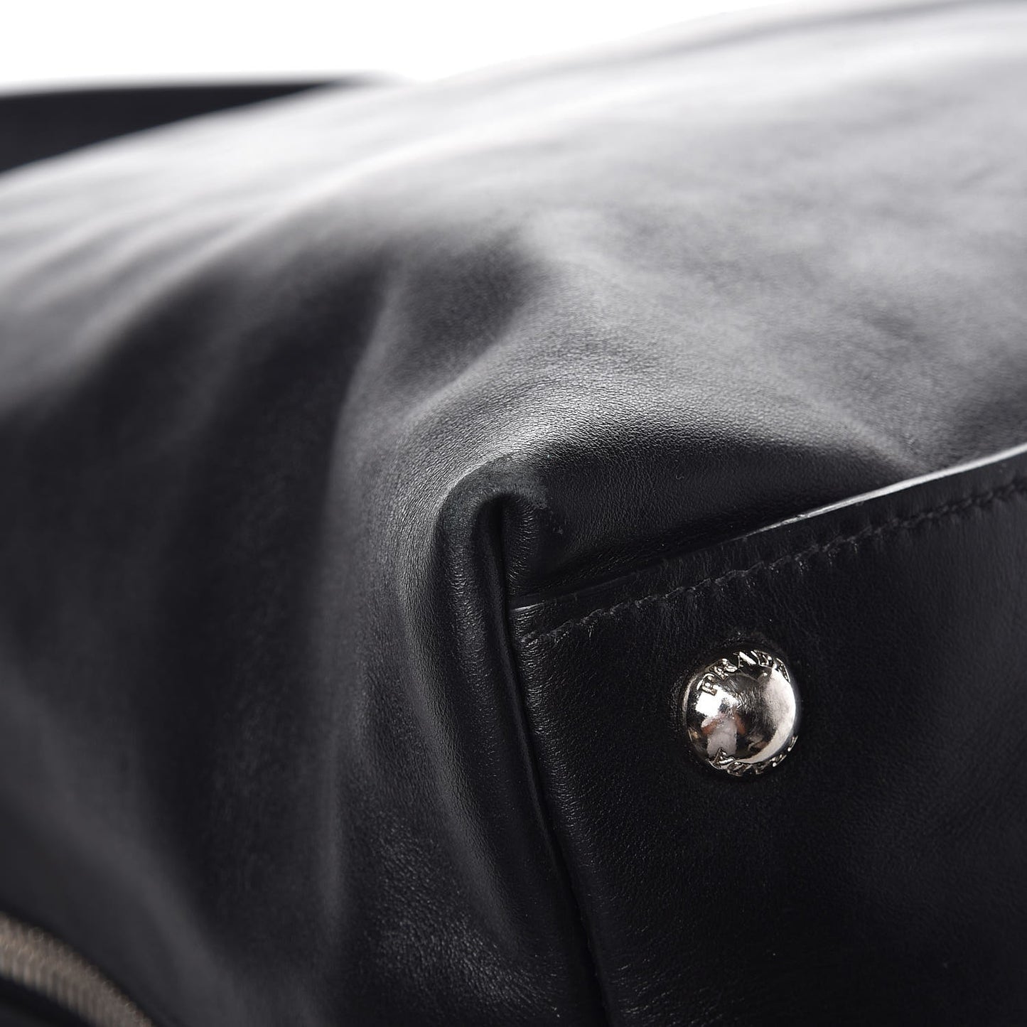Soft Calf Side Zip Hobo Black