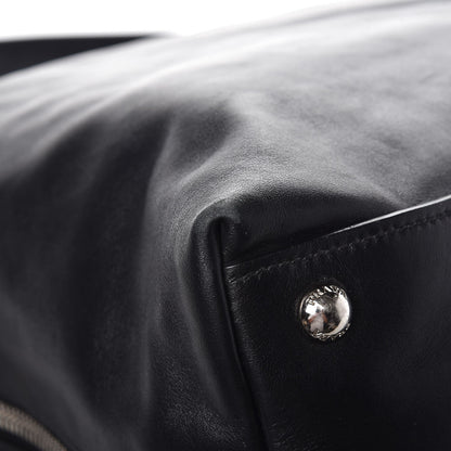 Prada Soft Calf Side Zip Hobo Black 11 of 12