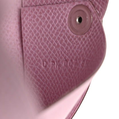 Hermes Epsom Calvi Card Case Mauve Sylvestre 7 of 11