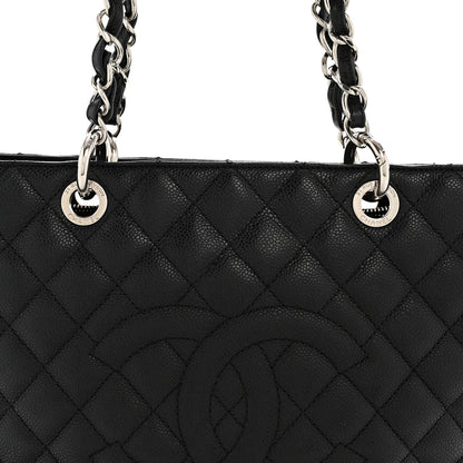 Chanel Caviar Quilted Grand Shopping Tote GST Black 8 of 13