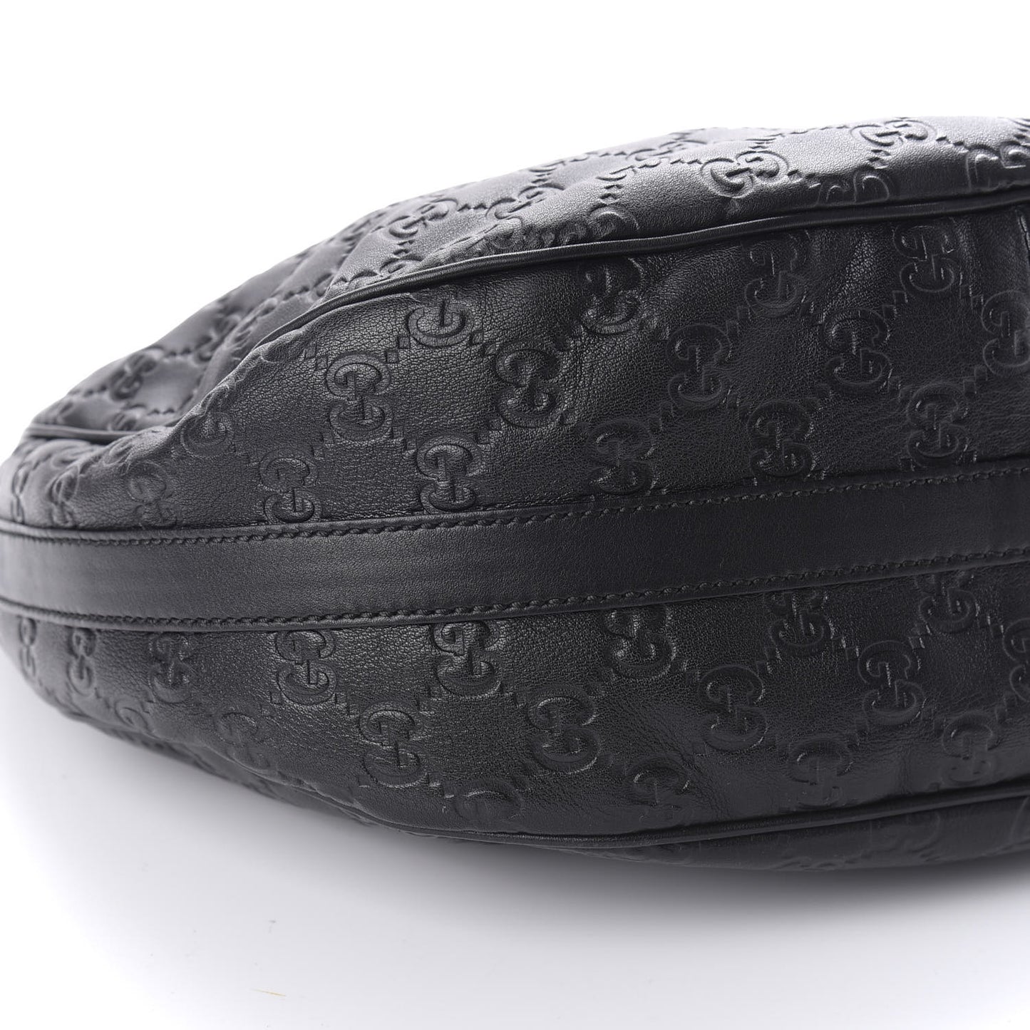 Guccissima Medium GG Twins Hobo Black