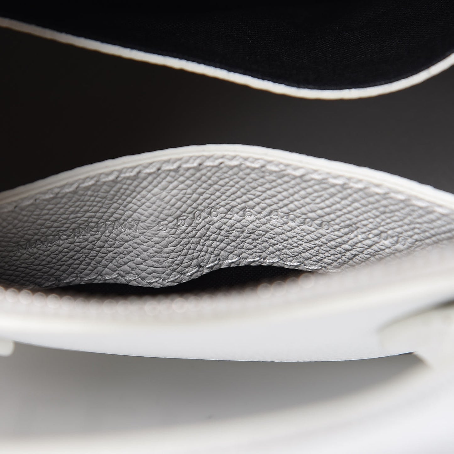 Grained Calfskin XXS Ville Top Handle Bag White Black