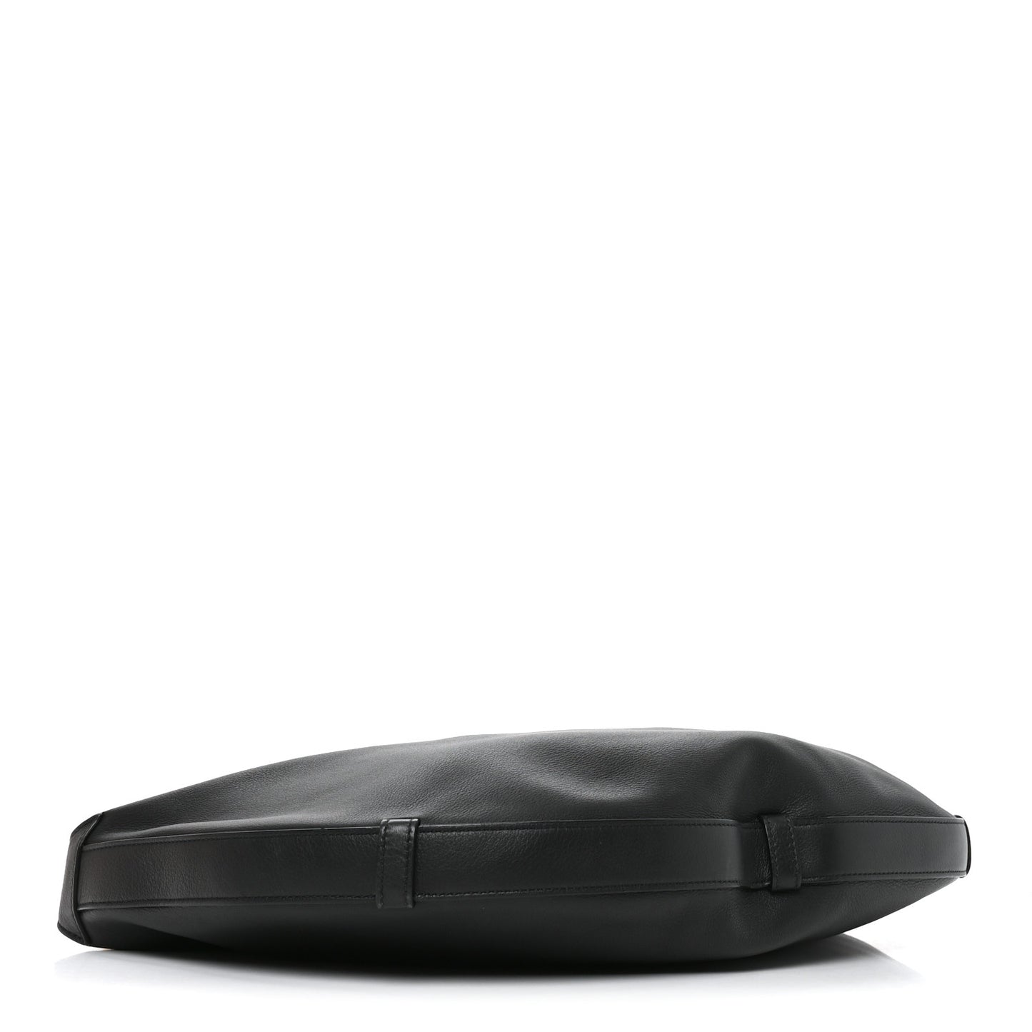 Supple Calfskin Medium Strap Leandre Shoulder Bag Black