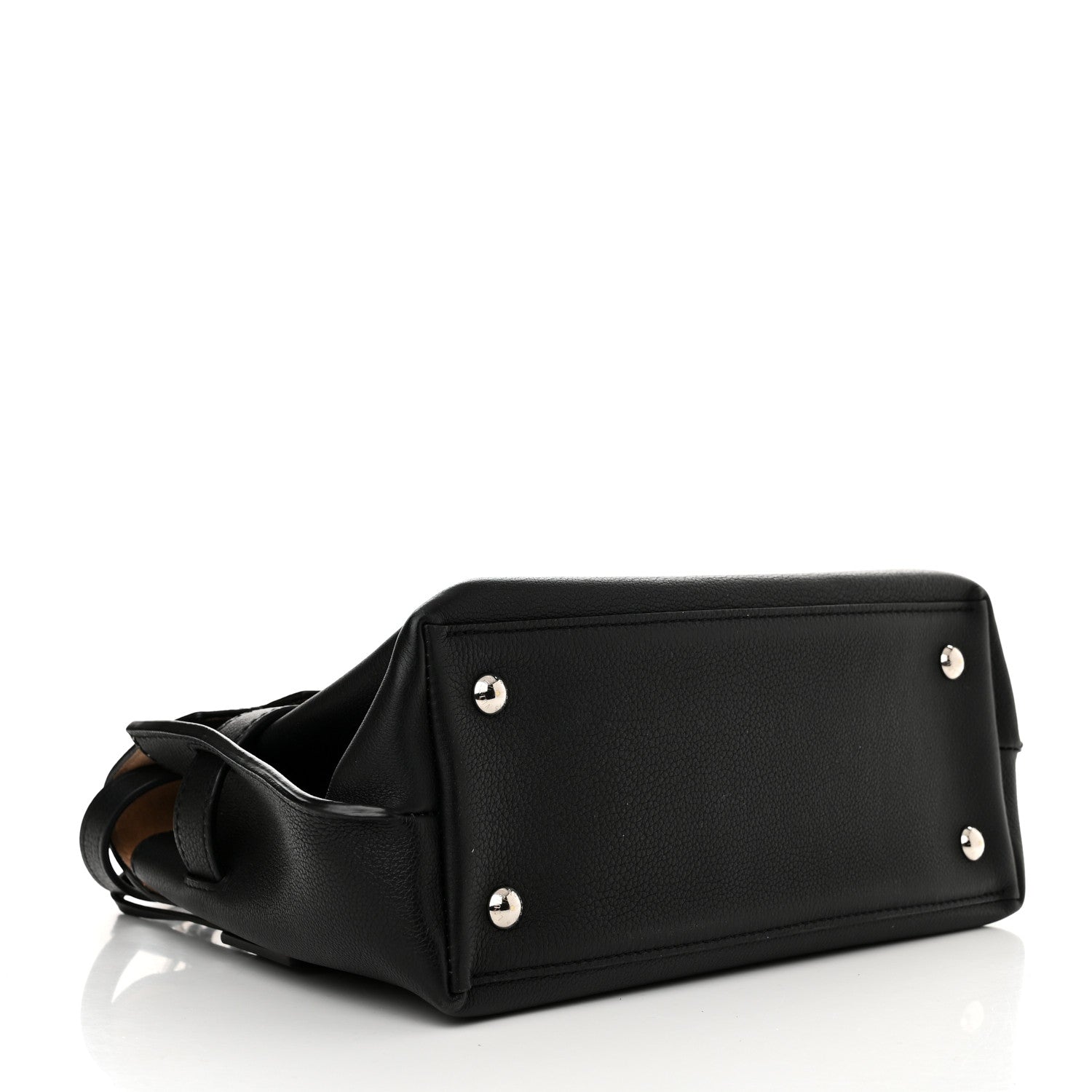 Louis Vuitton Calfskin Lockme Ever BB Black 4 of 10