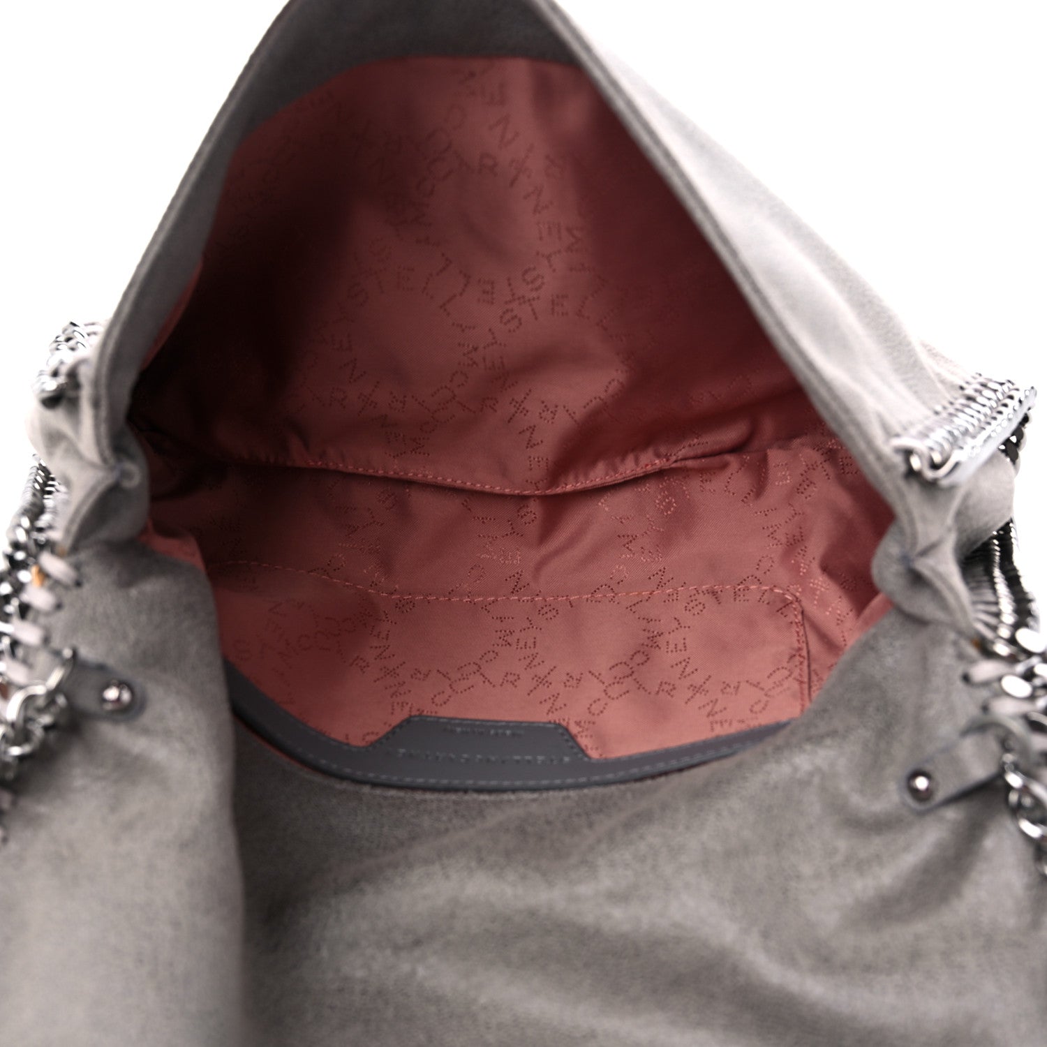 Stella McCartney Shaggy Deer Falabella Crossbody Clutch Light Grey 5 of 10