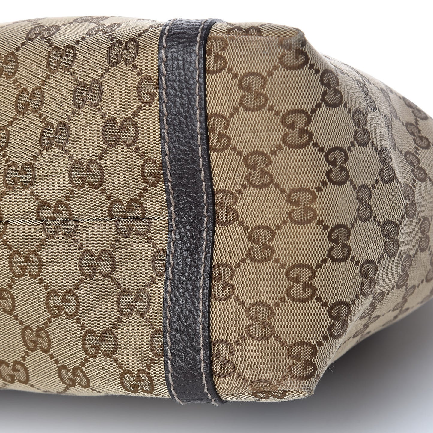 Monogram New Ladies Web Tote Dark Brown
