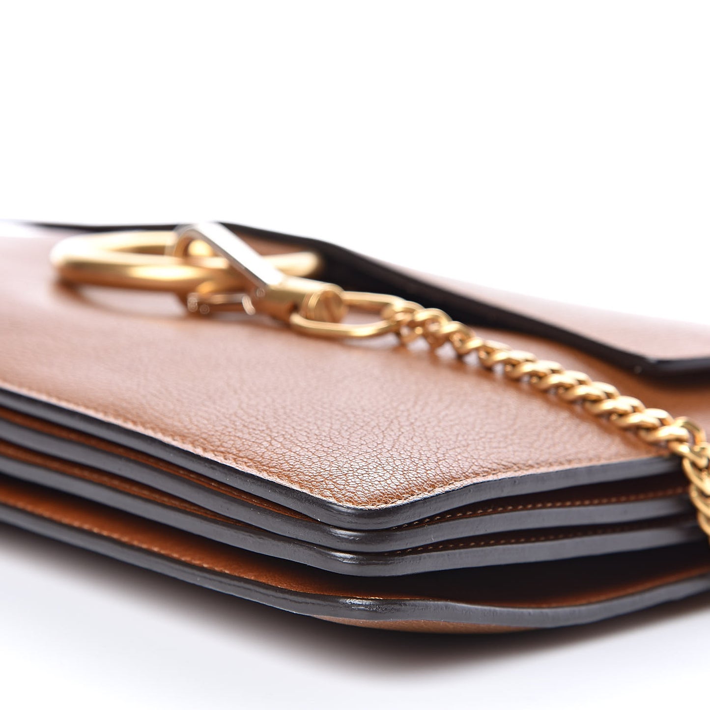 Goatskin Medium Faye Shoulder Bag Caramel