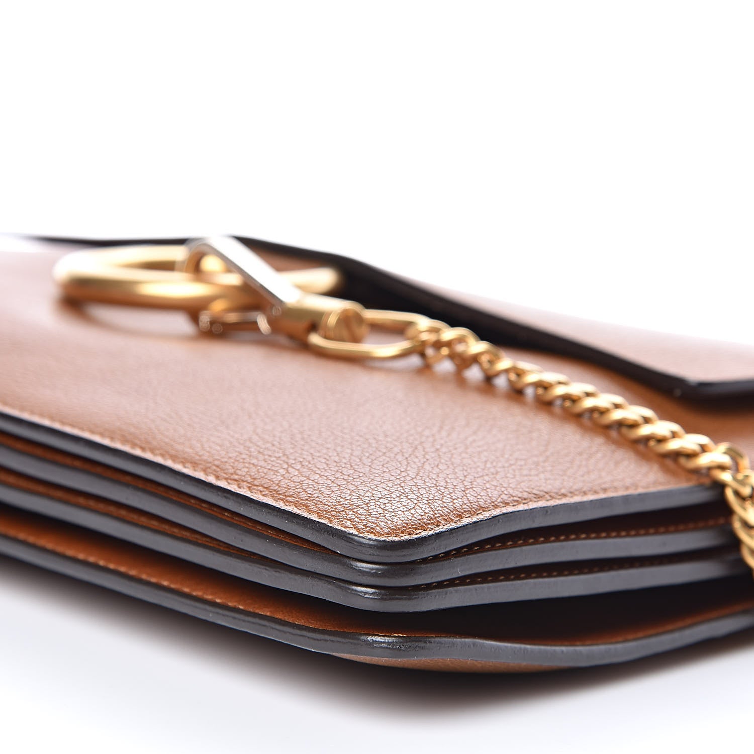 Chloe Goatskin Medium Faye Shoulder Bag Caramel 9 of 10