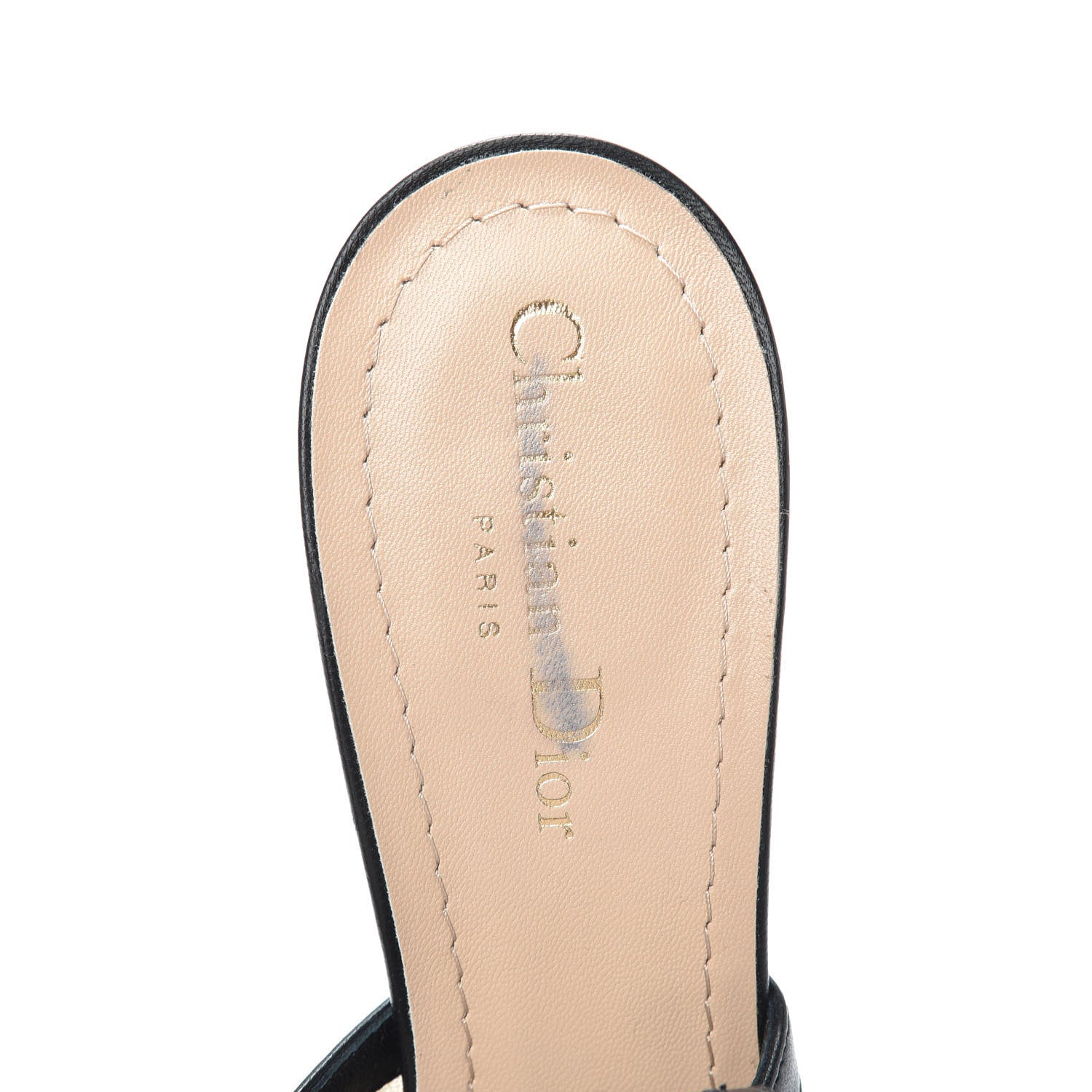 Christian Dior Embroidered Calfskin Beaded Sweet D Sling-Back Pumps 41 Multicolor 5 of 7