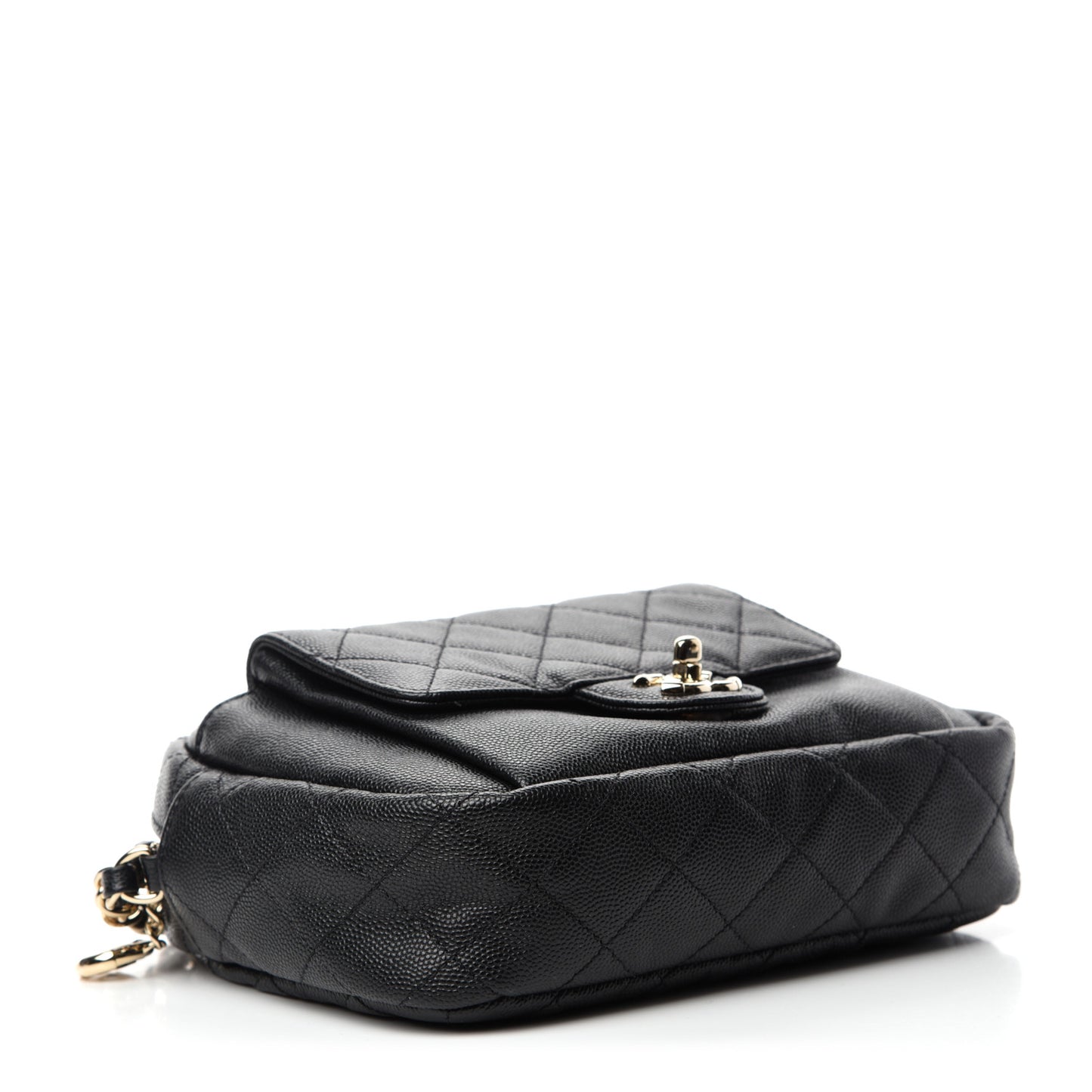 Caviar Quilted CC Day Camera Case Black