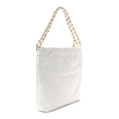 Chanel Shiny Calfskin Quilted Small Chanel  White 4 of 11
