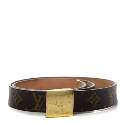 Louis Vuitton Monogram Ceinture Belt Gold Buckle 90 36 1 of 7