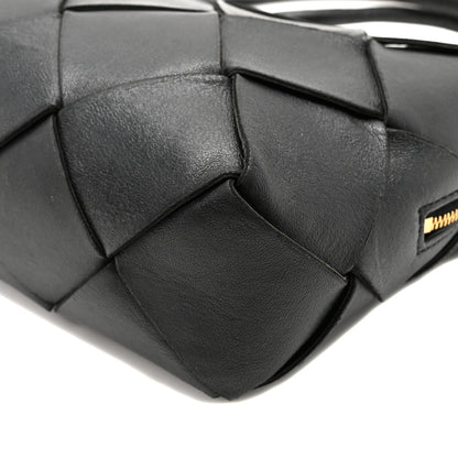 Bottega Veneta Lambskin Maxi Intrecciato Small Cassette Camera Bag Black 10 of 10