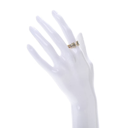 Cartier 18K Pink Yellow White Gold Diamond C De Ring 54 7 2 of 4
