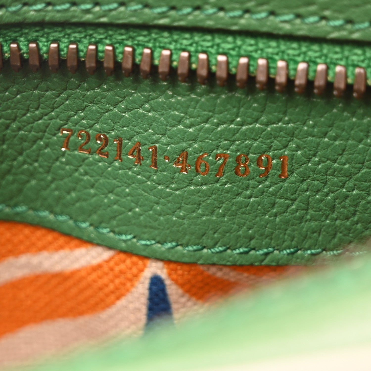 Gucci X ADIDAS Textured Dollar Calfskin Belt Bag Green 7 of 10