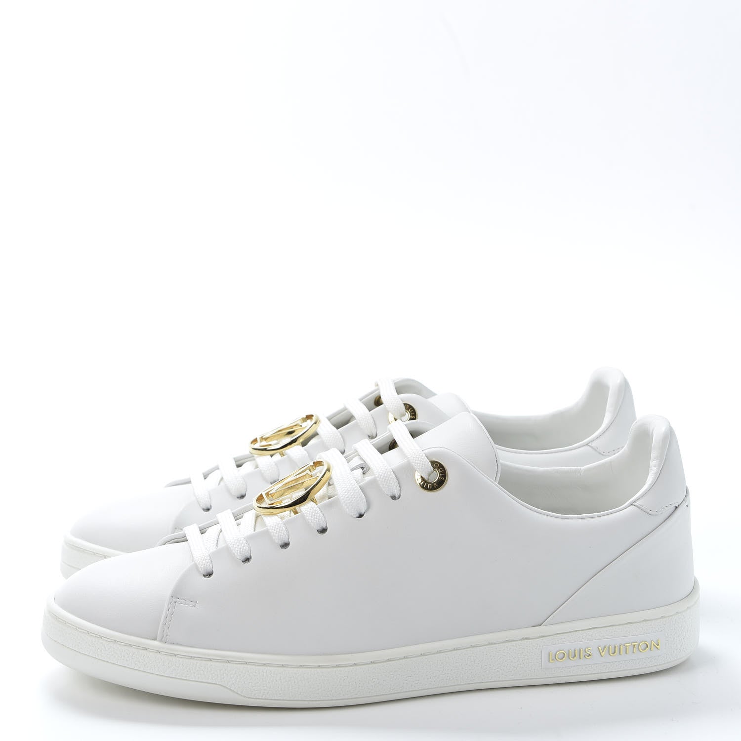 Louis Vuitton Calfskin Frontrow Sneakers 38 White 3 of 11
