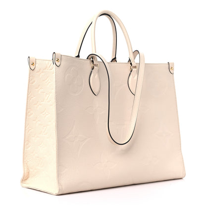 Louis Vuitton Empreinte Monogram Giant Onthego GM Creme 3 of 12