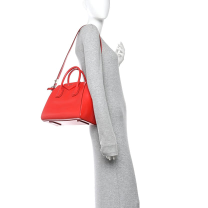 Givenchy Shiny Lord Calfskin Small Antigona Medium Red 2 of 11